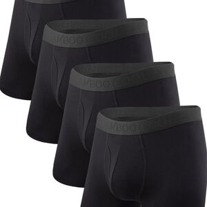 BAMBOO Men's Dark Boxer Briefs - 4 Pack